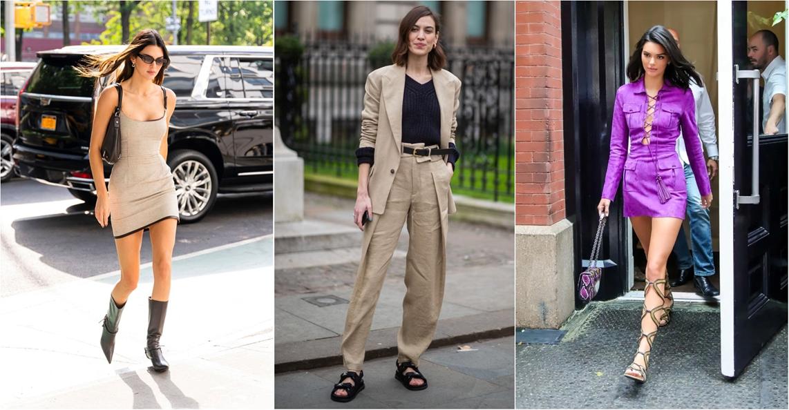 which sees her in a scarlet leather outfit